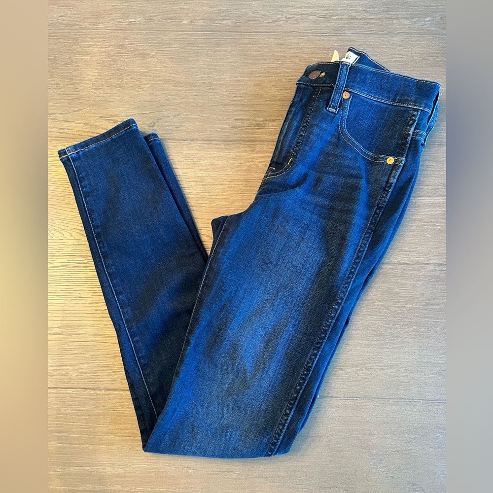 Madewell 10” high rise skinny Jean, indigo wash - size 25